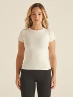 Top Short Sleeve Light Vanilla