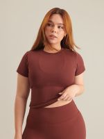 Top Short Sleeve Light Cranberry