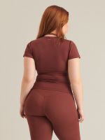 Top Short Sleeve Light Cranberry