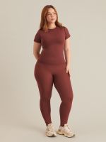 Top Short Sleeve Light Cranberry