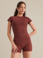 Top Short Sleeve Light Cranberry