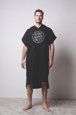 Poncho Stay Salty Adulto - Preto