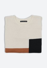 Blusa Tricot Color Block