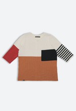 Blusa Tricot Color Block