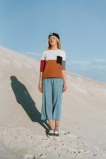 Blusa Tricot Color Block