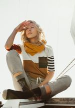 Blusa Tricot Color Block