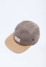 Boné Five Panel Cotelê Label - Ocre