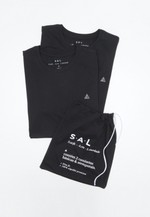 2 Pack - Camisetas Básicas Slim Fit - Preta