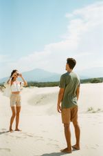 Boardshorts Fita Solar - Caramelo