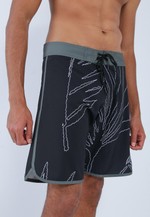 Boardshort Classic Leaf - Verde e Preto