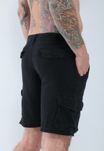 Walkshorts Linho - Preto