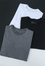 Camiseta Basic Slim - Cinza Mescla