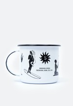 Caneca Esmaltada - Out Of The - Branca