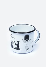 Caneca Esmaltada - Out Of The - Branca