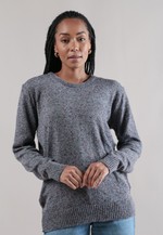 Blusa Tricot Serrilhado - Índigo