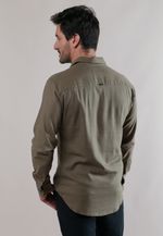 CAMISA LINHO LITORAL - MANGA LONGA VERDE