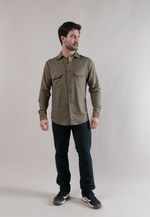 CAMISA LINHO LITORAL - MANGA LONGA VERDE