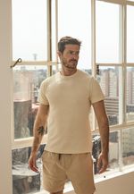Camiseta Textura - Areia 