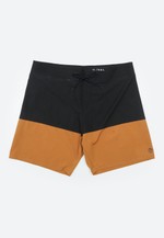 BOARDSHORT MARÉ - PRETO E MOSTARDA