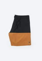 BOARDSHORT MARÉ - PRETO E MOSTARDA