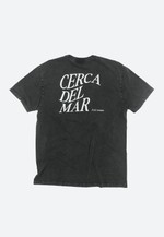 CAMISETA CERCA DEL MAR - PRETO MARMORIZADO