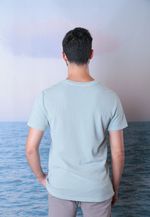 CAMISETA TEXTURA STONED  - AZUL CLARO