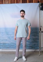 CAMISETA TEXTURA STONED  - AZUL CLARO