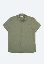CAMISA MANGA CURTA COTTON - VERDE MUSGO 