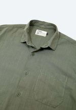 CAMISA MANGA CURTA COTTON - VERDE MUSGO 