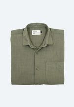 CAMISA MANGA CURTA COTTON - VERDE MUSGO 