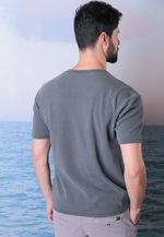 CAMISETA TEXTURA STONED - GRAFITE