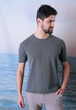 CAMISETA TEXTURA STONED - GRAFITE