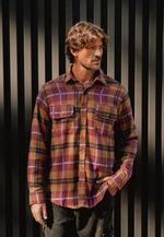 CAMISA FLANELA SUNRISE - BORDO - SAL