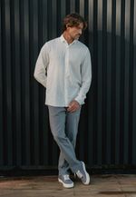 CAMISA MANGA LONGA COTTON - OFF WHITE 