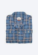 CAMISA FLEECE CHESS - AZUL PEDRA