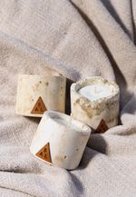 KIT 3 VELAS AROMÁTICAS AREIA - 35g - LEAH + SAL