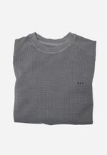 MOLETOM TEXTURE STONED  - CINZA
