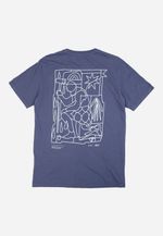 CAMISETA CAVALEIRO DAS ARTES COLLAB SAL + THIPAN - MARINHO