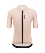 Camisa Ciclismo Unissex UCI World Champion Bege Santini