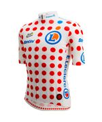Camisa Ciclismo Masculino King of the Mountain Tour de France Branco Santini