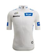 Camisa Ciclismo Masculino Best Young Rider Tour de France Branco Santini