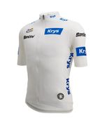 Camisa Ciclismo Masculino Best Young Rider Tour de France Branco Santini