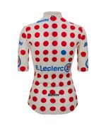 Camisa Ciclismo Feminino King of the Mountain Tour de France Branco/Vermelho Santini
