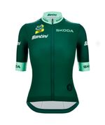 Camisa Ciclismo Feminino Point Leader Tour de France Verde Santini