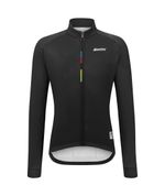 Jaqueta Ciclismo Unissex UCI Rainbow Winter Preto Santini