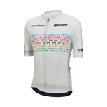 Camisa Ciclismo Unissex World Road Zurich Cinza Santini