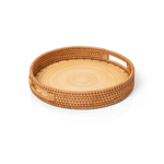 Bandeja de Bambu Natural Duo Circular - 30 cm