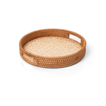 Bandeja Rattan Natural Circular - 30 cm