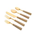 Jogo de Talheres Garbo Goldwood com 30 peças