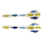 Pegador de Salada Peixe em Melamina com 2 peças
